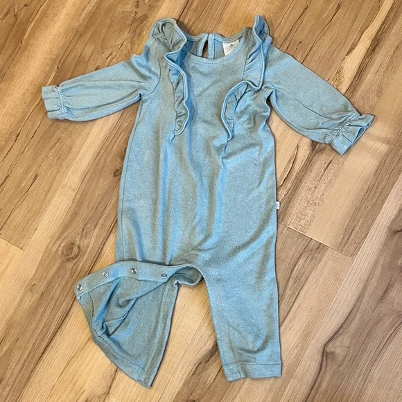 GAP Light Green Ruffle Shoulder One-Piece - Picture 5 of 5